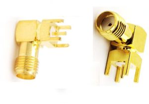 SMA Female R/A PCB Mount Connector