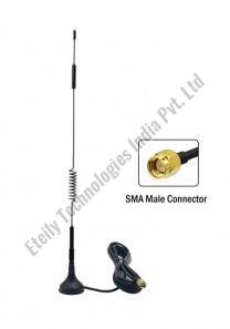 433MHz 12dBi Spring Magnetic Antenna with RG174 Cable ( L -3Mtr) + SMA Male Connector