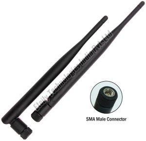 925MHz 5dBi Rubber Magnetic Antenna with RG174 Cable (L -3Mtr) + SMA Male Connector