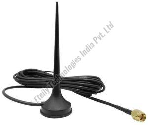 3G 3dBi Rubber Magnetic Antenna with RG174 Cable (L-3MTR) + SMA (M) St. Connector