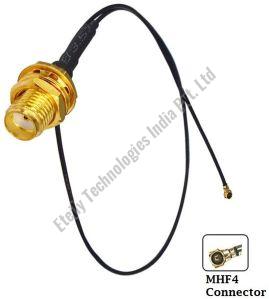 SMA (F) B/H With 0.81mm Cable (L -15cm ) + MHF4 Connector