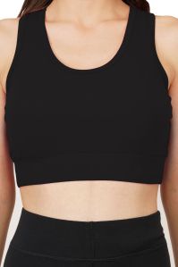 Bamboo Black Clean Sports Bra