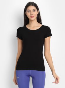 Bamboo Black Half Sleeve T-Shirt