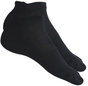 Bamboo Fabric Ankle Length Socks Black