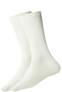 Bamboo Fabric Full Socks Super Comfortable, Ultrasoft, Anti Bacterial, moisture wicking White