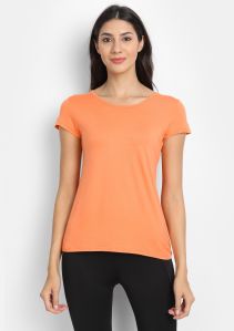 Bamboo Peach Half Sleeve T-shirt