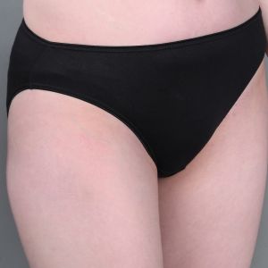 Low Waist Peach & Black Bamboo Panty Set Of 2 Pcs