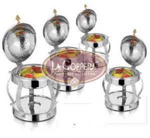 Stainless Steel Roll Top Round Chafing Dish