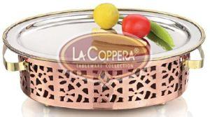 Diamond Cut Oval Snack Warmer