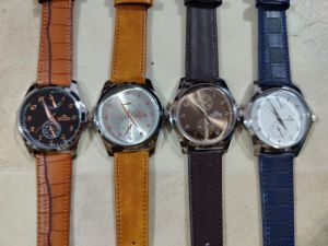 Mens Premium Leather Wrist Watch