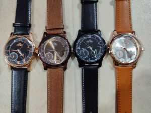 Mens Premium Leather Wrist Watch
