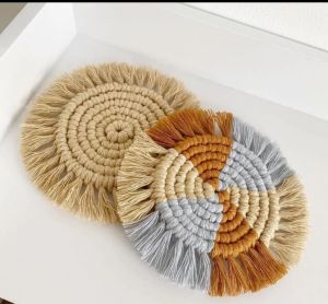 Handmade Macrame Coasters