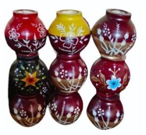 8.5 Inch Wood Flower Pots