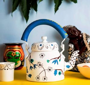 Hand Painted Tea Kettle Set
