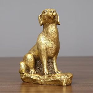 Brass Dog Statue