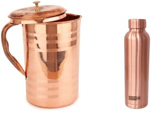 Copper Bottle Jug Set