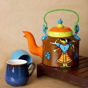 Hand Painted Tea Kettle Set