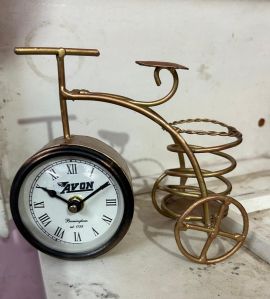Metal Bicycle Table Clock