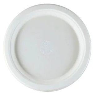 8 Inch Deep Round Sugarcane Bagasse Plates