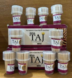 India TAJ Mini Wooden Toothpicks