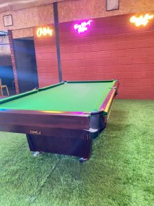 Basic American Style Indian Billiard Pool Table size 8ftx4ft with accessories