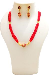 assamese traditional 1 ball moni mala jewellery set