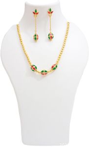 assamese traditional 2 ball moni mala jewellery set