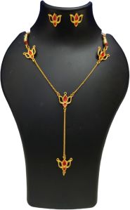 Assamese Traditional Lotus Jewellery Set