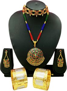 assamese traditional combo jewellery set