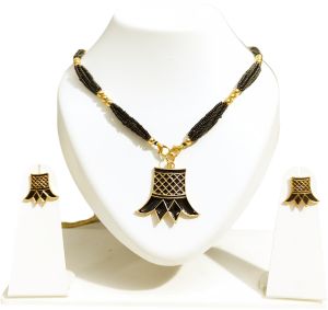 Assamese Traditional Blue Meenakari Thuriya Jewellery Set