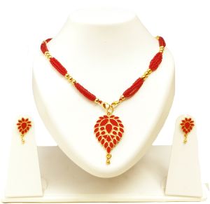 Assamese Traditional Dugdugi Jewellery Set