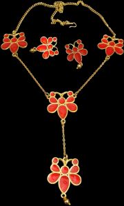 assamese traditional butterfly jewellery set