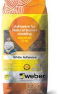 weberset firm white improved tile adhesive