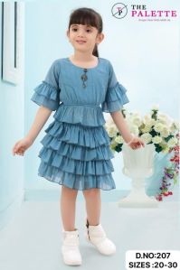 Girls Fancy Frill Frock