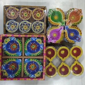 Decorative Clay Diya