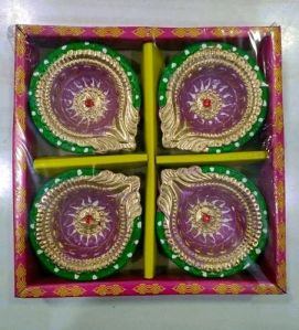 Decorative Clay Diya