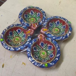 Decorative Clay Diya