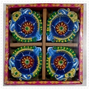 Decorative Clay Diya