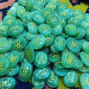 Green Jade Zibu Coins