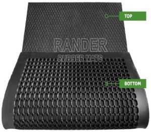 Diamond Honeycomb Rubber Cow Mat