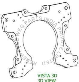 Gamesa G5X Brake Caliper Mounting Plate