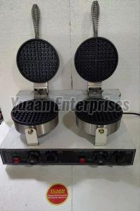 Round Double Waffle Maker