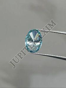 2ct Fancy Deep Blue Oval Lab Grown Diamonds