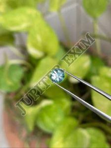 Round Cut Blue Lab Grown Diamonds