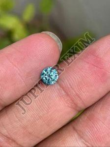 Round Cut Blue Lab Grown Diamonds