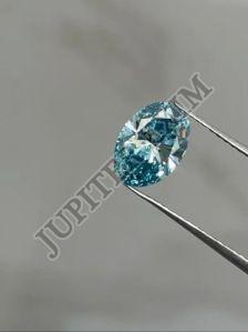2ct Fancy Deep Blue Oval Lab Grown Diamonds