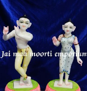 marble radha krishna moorti