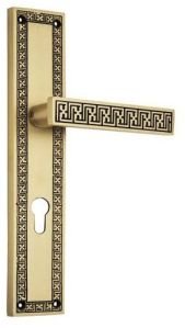 Swastik Brass Mortise Handle