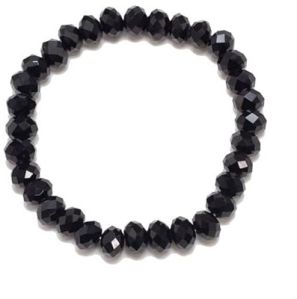 Black Crystal Glitter Unisex Bracelet