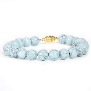 Howlite Unisex Magnet Bracelet